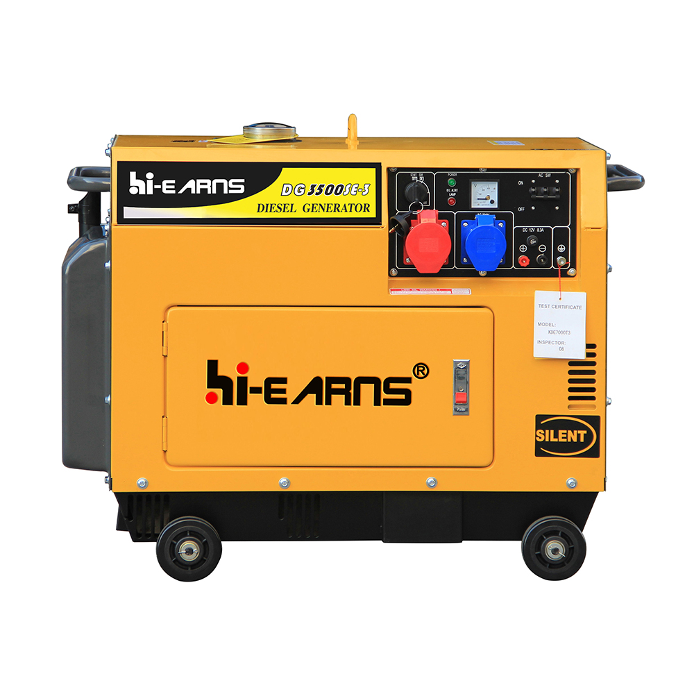 Small portable 3KW three phase silent diesel generator price