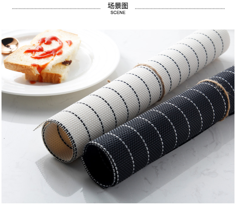 Tabletex custom eco-friendly braided PVC vinyl woven wholesale cheap homeware colorful new design dinner set placemats