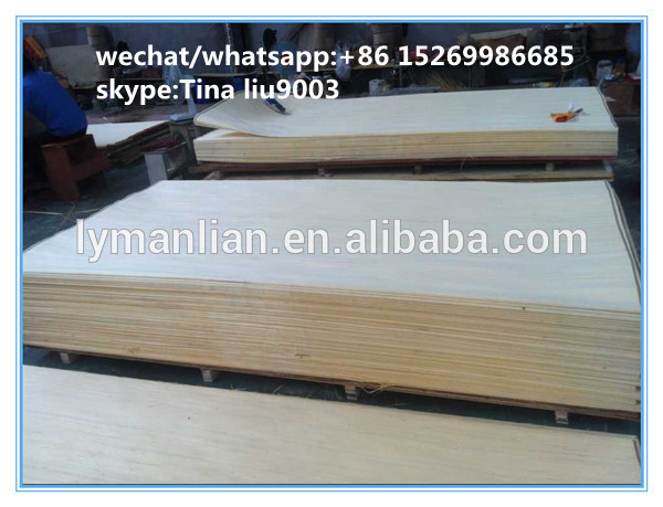 recon poplar wood veneer/skateboard wood veneer/balsa wood veneer