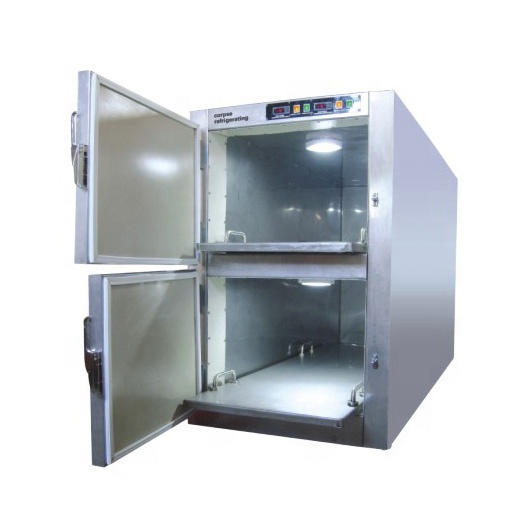 Two Bodies Mortuary Refrigerator Morgue Freezer For STG2