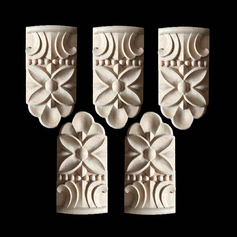 embellishment Embossed Acanthus Applique furniture decoration wood