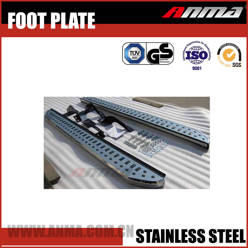 Stainless steel blossom pedals led door sill scuff plate