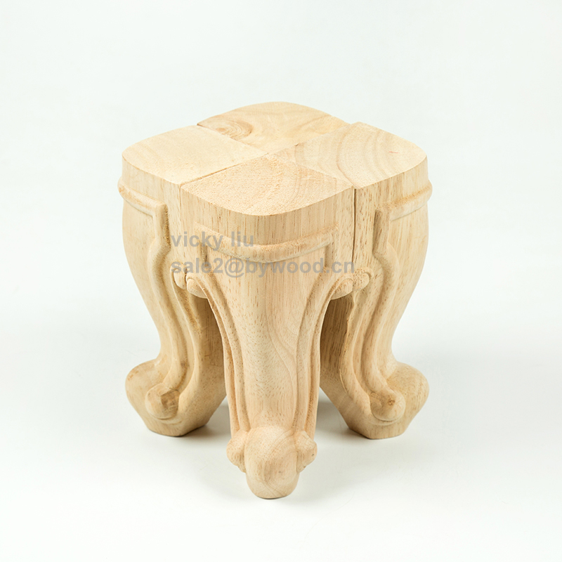 Soild wood furniture decorate  carving table leg sofa leg carving wood part