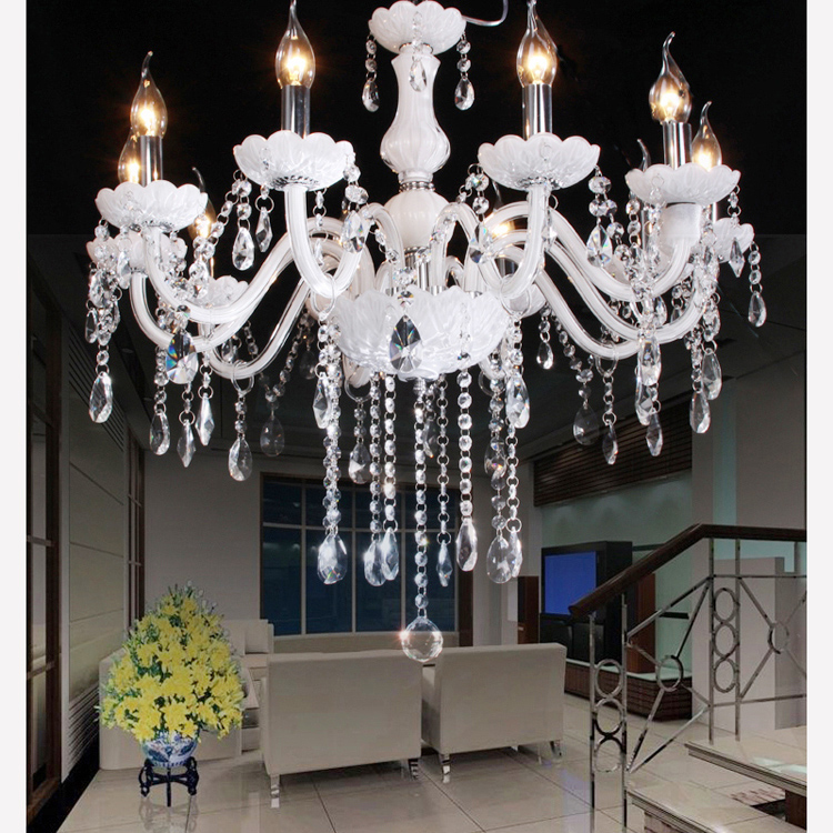 Modern Style Color Changing Fabric Church Crystal Chandelier Parts