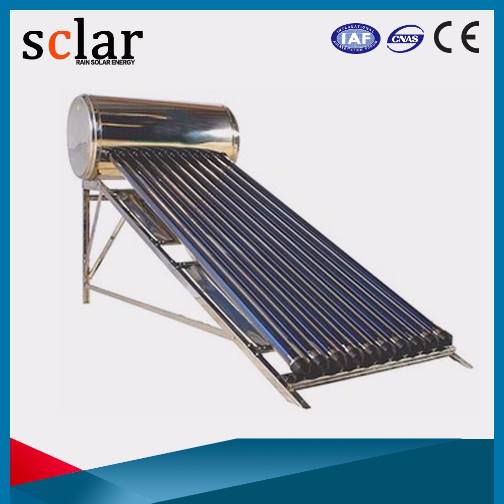 2017 heat pipe pressure solar water heating system for home all stainless tank and frame