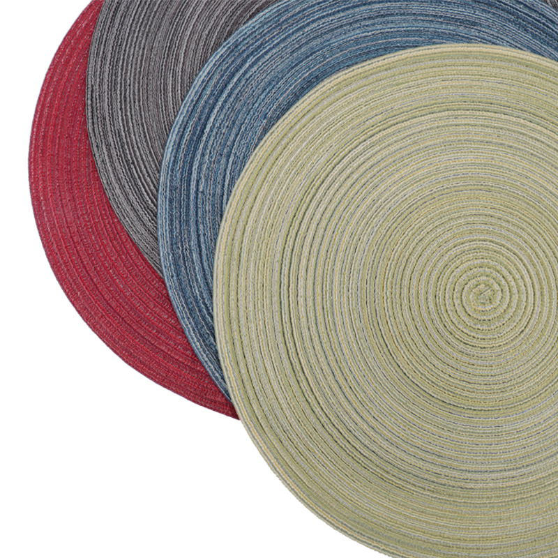 Tabletex new muti-colour round woven drawing placemat