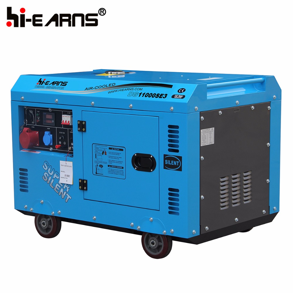 Diesel engine 198 silent generator DG11000SE3 diesel generator 380v 50hz