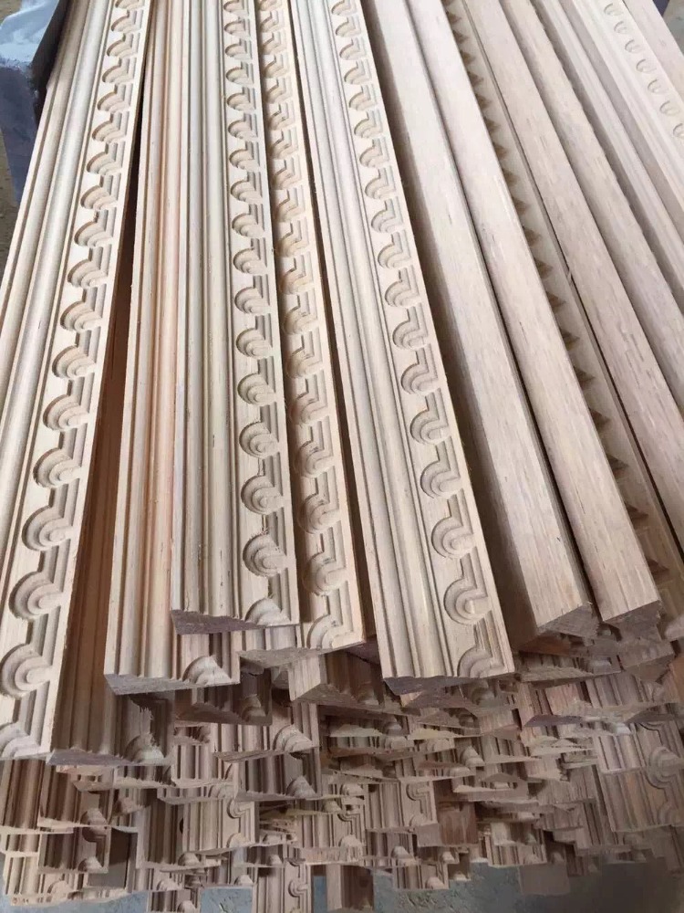 high quality antique wood columns /Ceiling moulding factory price