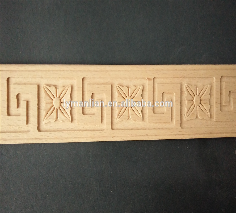 pressed mouldings  beech wood decorative mouldings wood decorative cabinet moulding decorative pillar moulding