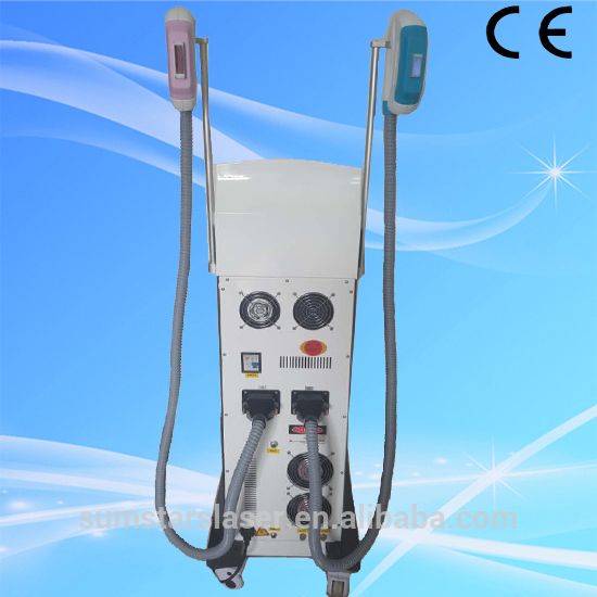 2 handpiece shr ipl beauty machine / hair removal machines