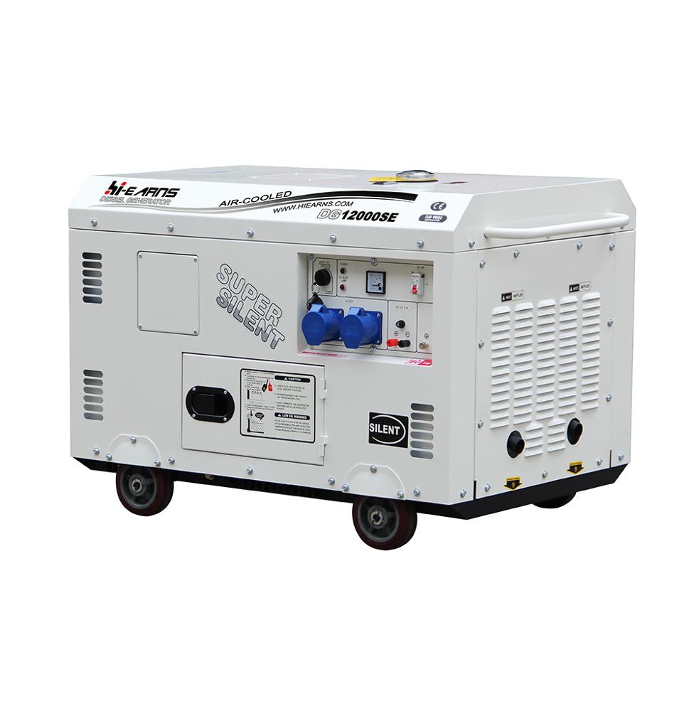 10KW Air cooled 4 Stroke Two Cylinder Portable 12kva Silent Diesel Generator