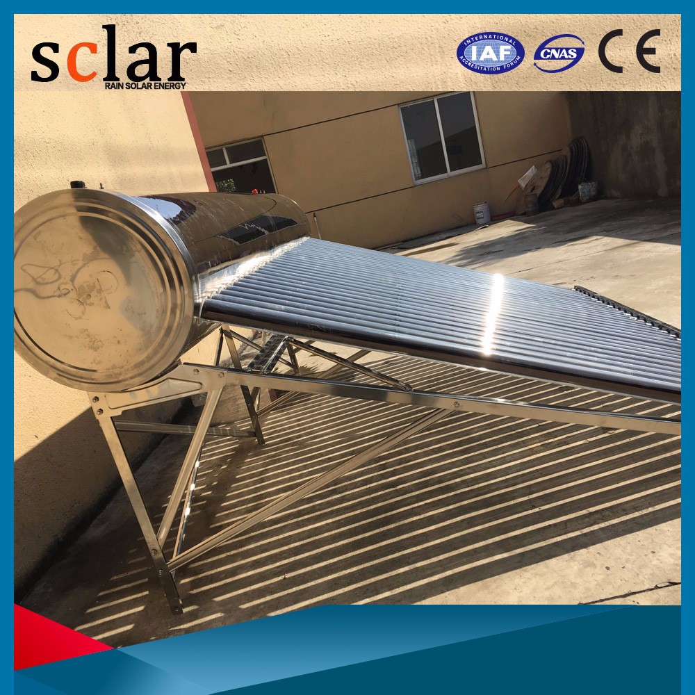 New Stainless Steel Tank Passive Inclined Roof Solar Water Heater