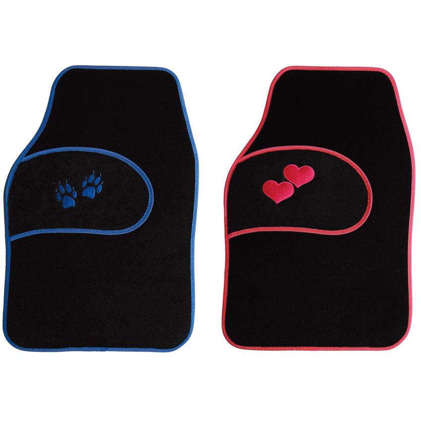 black color  pvc rubber carpet car mat