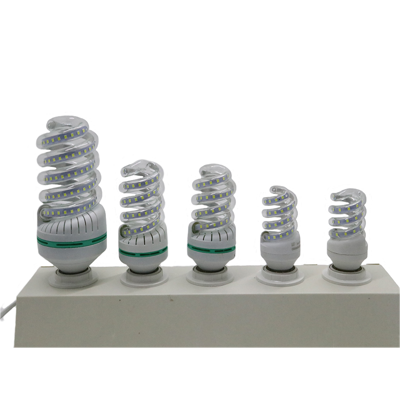 Led half spiral corn bulbs energy saving lamps replacement lighting