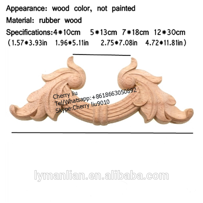 decorative antique carved wood onlays appliques for furniture