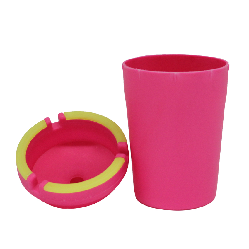Small color fluorescent trash can Smokeless Easy Clean