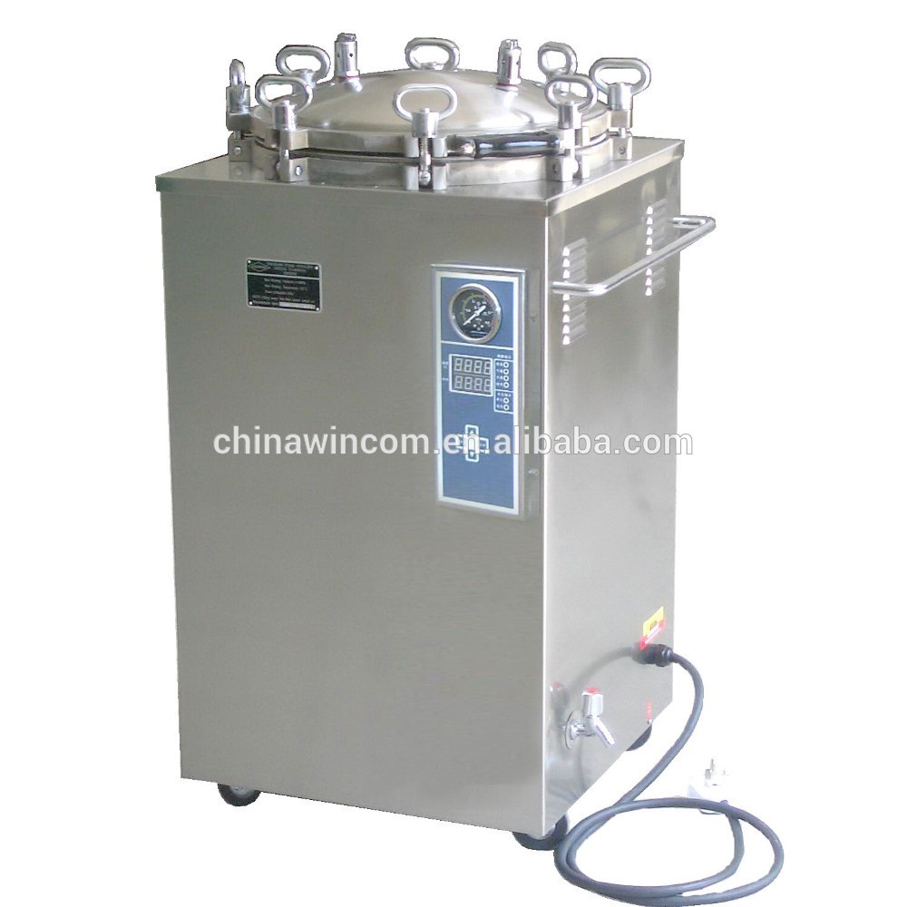 Best seller medical 35l/50l/75l/100l high pressure 0.23Mpa vertical dental autoclave