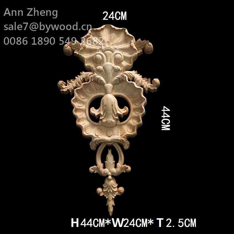 decorative flower door crafts wood carving onlays wood decorative furniture onlays