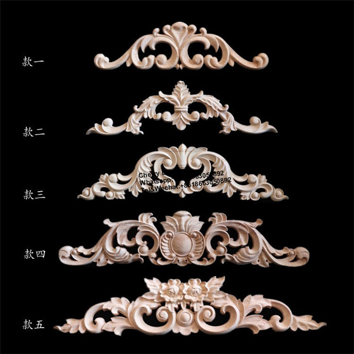Cnc Wood Rosette Applique Onlays Carving