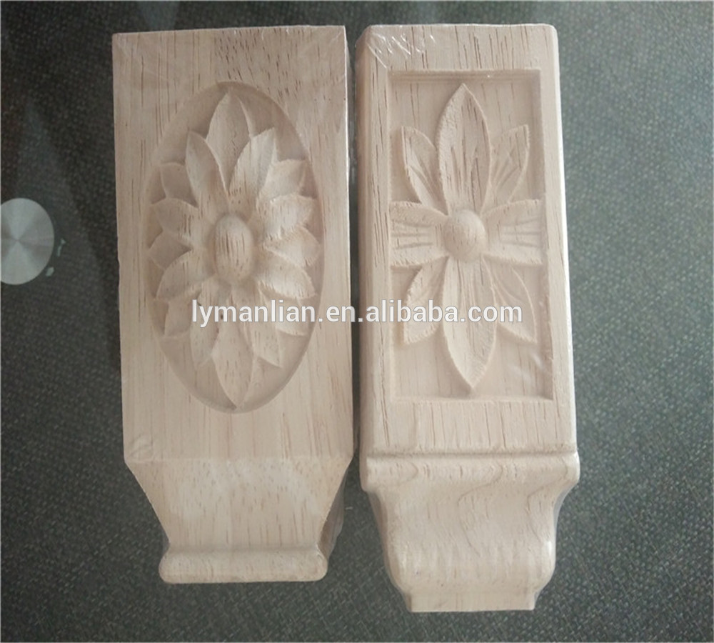 Real wood applique and onlays decorative  wood onlays for cabinets
