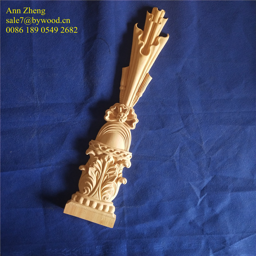 customized Wooden Carved crafts decorative wood Appliques