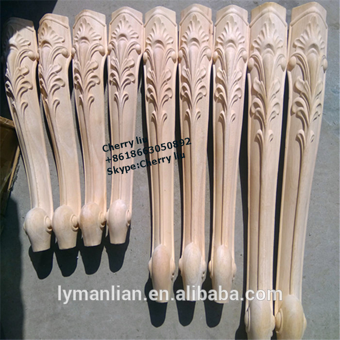 wood carved decorative furniture table legs