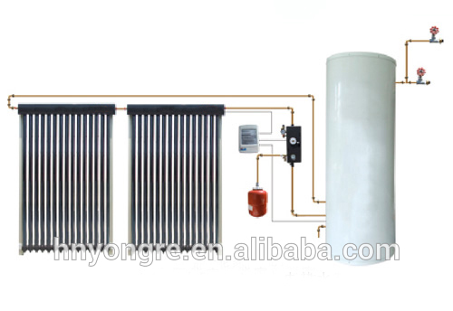 split pressurized solar water heater/250L solar water heater/wall mounted/double coil(heat exchanger)