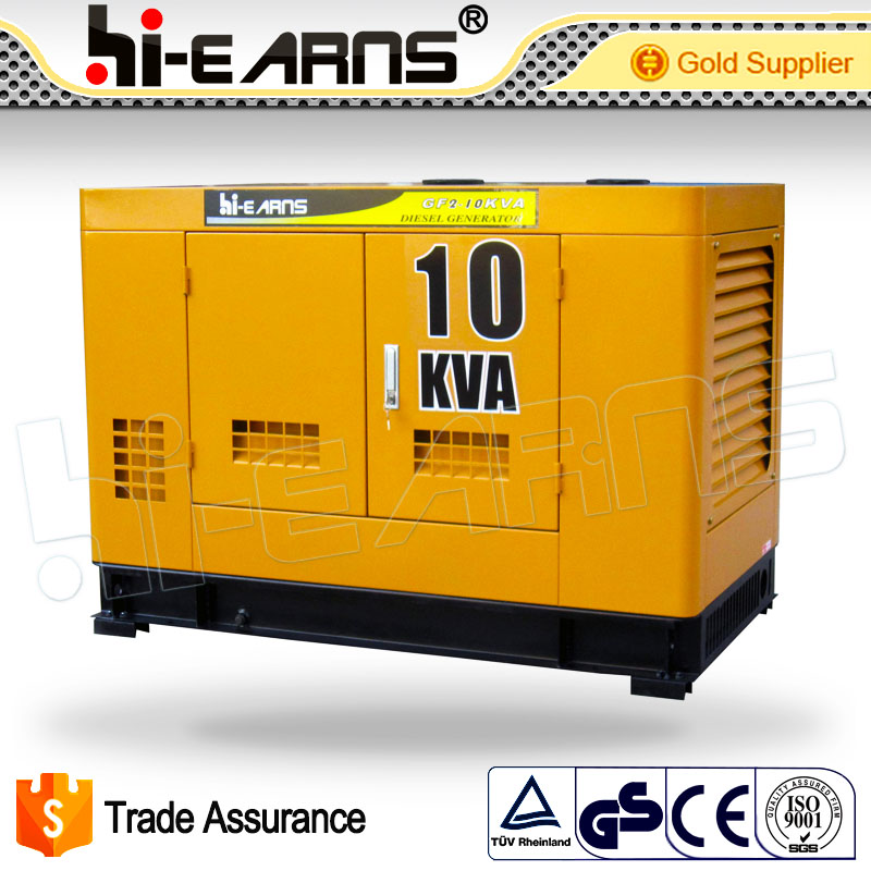 CE ISO water cooled diesel engine 50Hz 220V silent type 8KW diesel generator