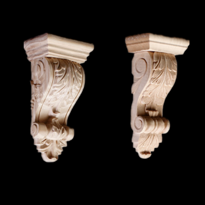 Hnad carved corbels Wood Furniture Components