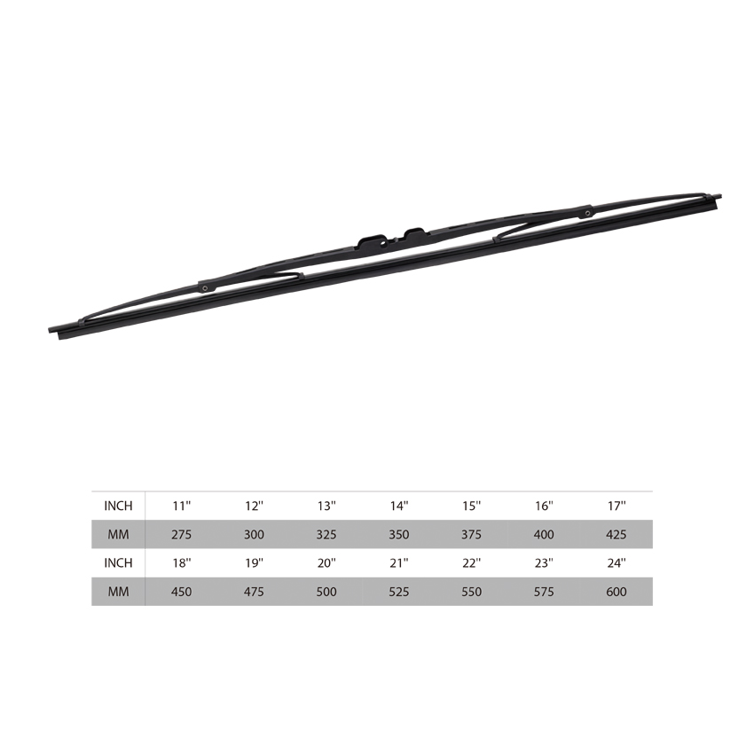 car accessories market wholesale car parts universal traditional metal wiper blade