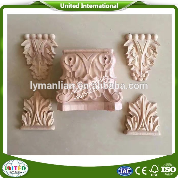 carved wood applique and onlay for living room furniture