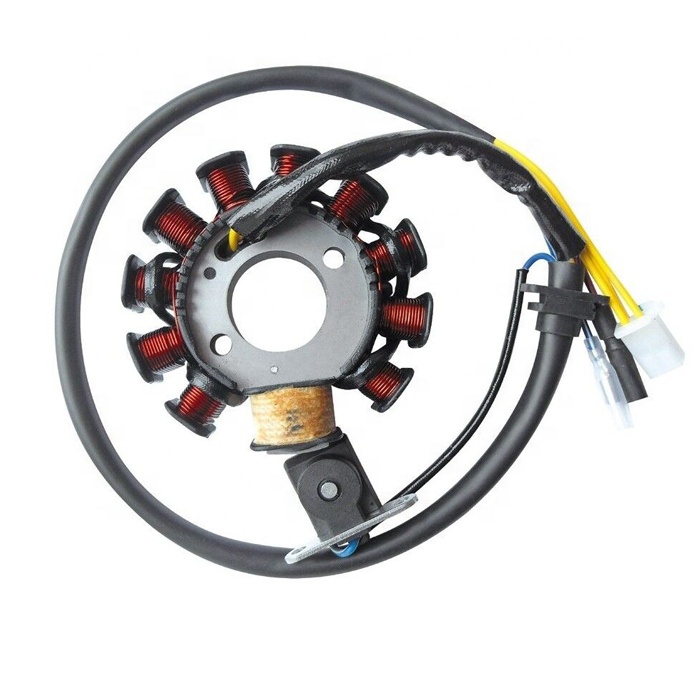 4 Stroke China Scooter GY6 150 Motorcycle Magneto Stator Coil With 5 Cables 11 Poles