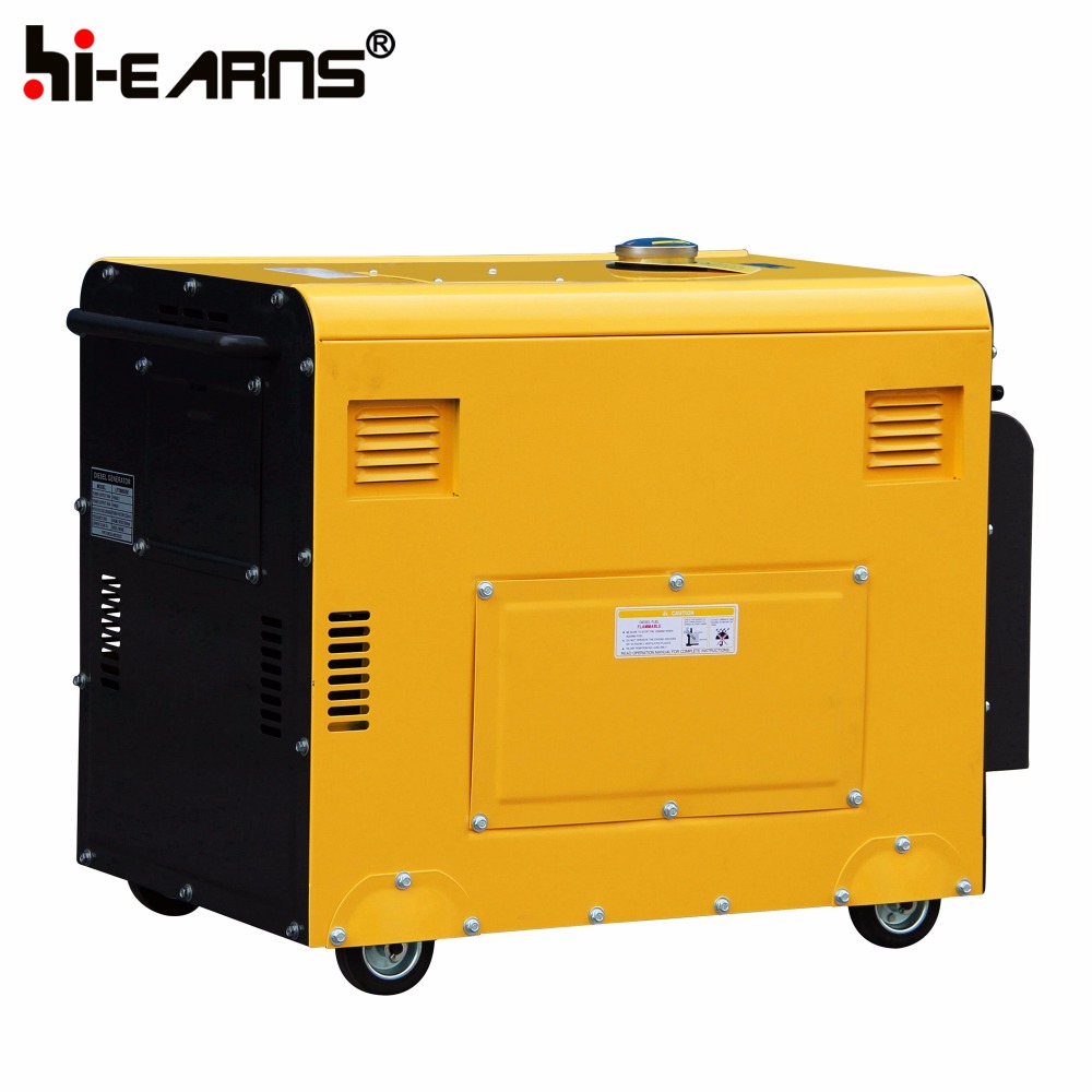 5.5KVA Air-cooled diesel fuel silent generator for home use