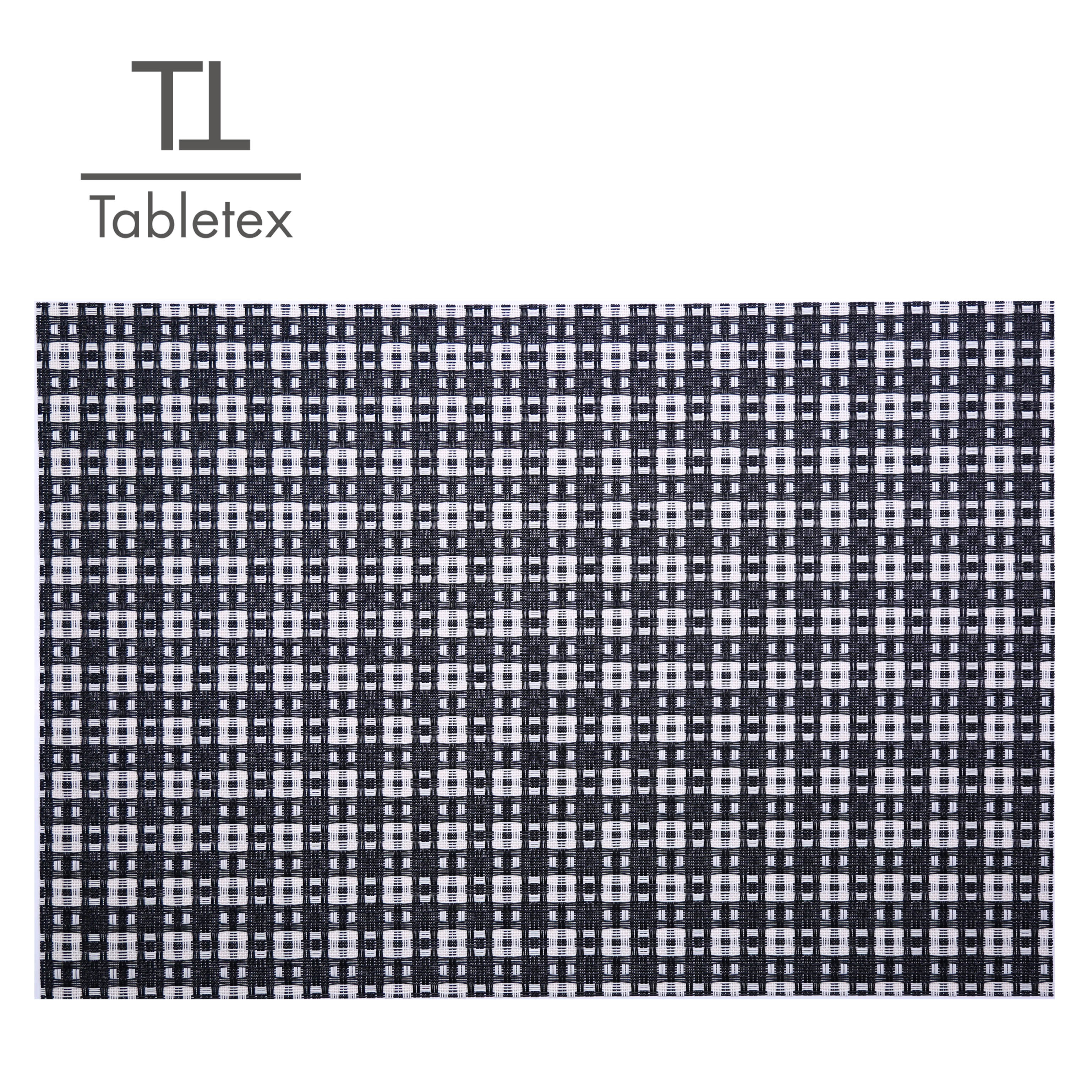 Tabletex custom eco-friendly braided PVC vinyl wholesale cheap Jacquard table mat 2020 new design dinner set placemats