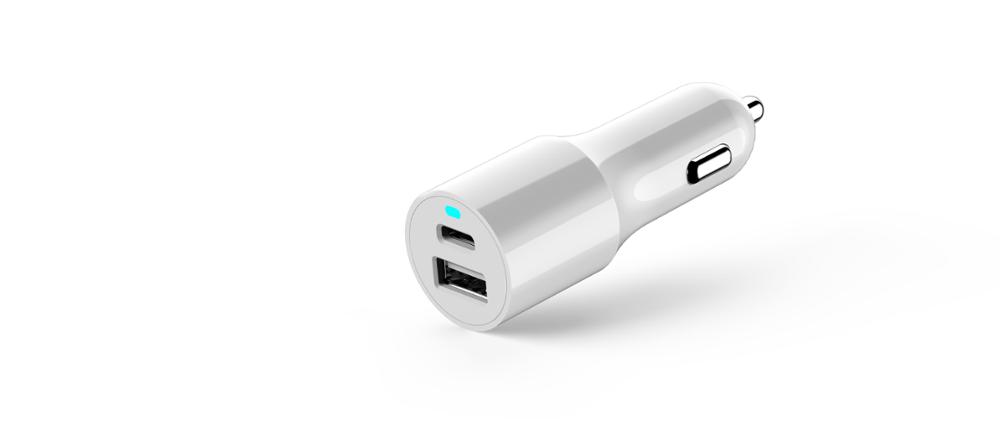 Wholesale 5V 3.4A Electric Car Charger With USB & Type-C