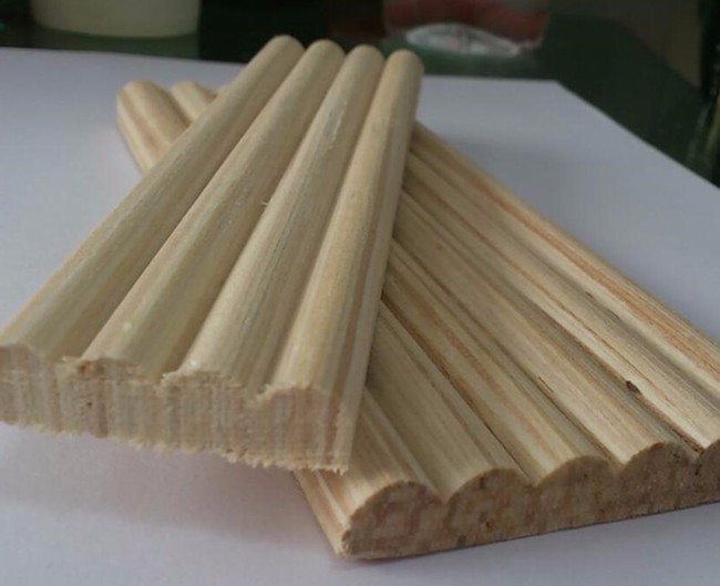 wooden door frame /engineered wood moulding/1/4 round wood moulding