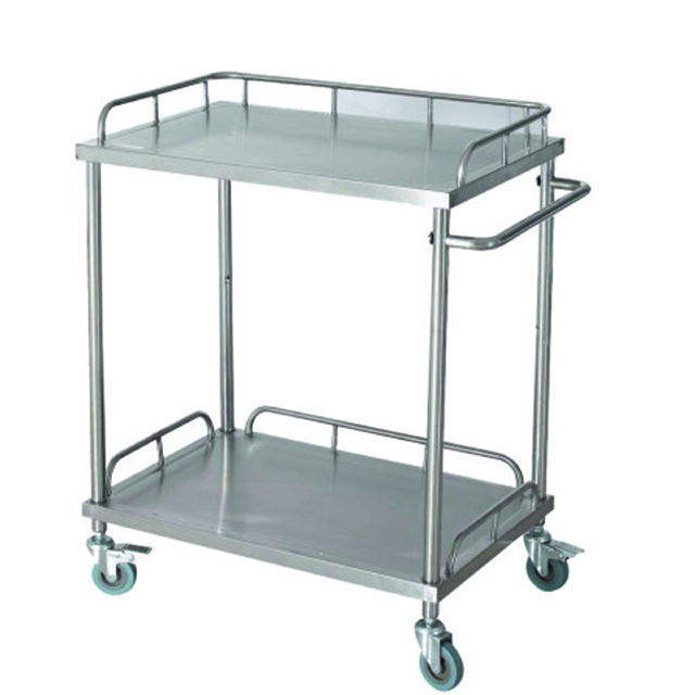Hospital Dental Stainless Steel Surgical Instrument Trolley WN122
