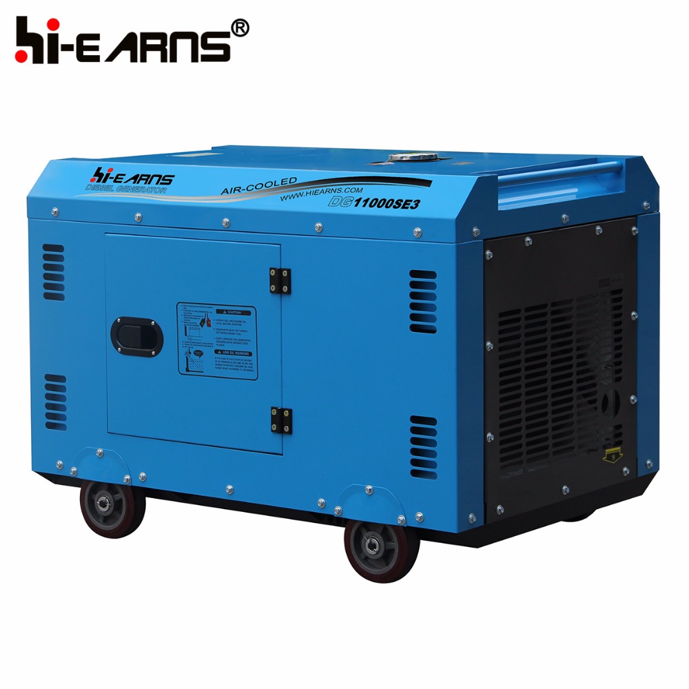 Diesel engine 198 silent 50HZ 7.5 kva generator price DG11000SE3