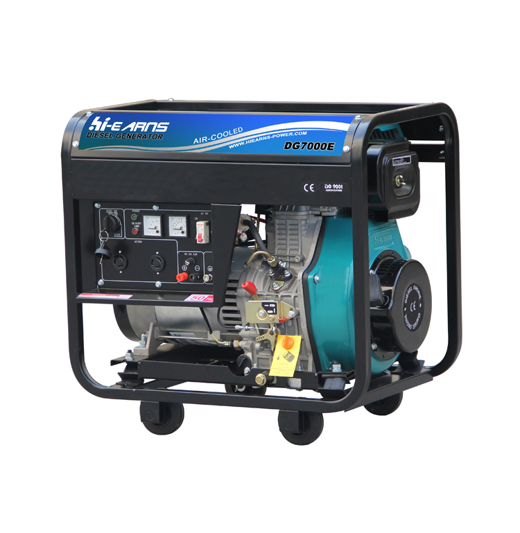 open type portable single phase 5.5KW 188FA diesel generator