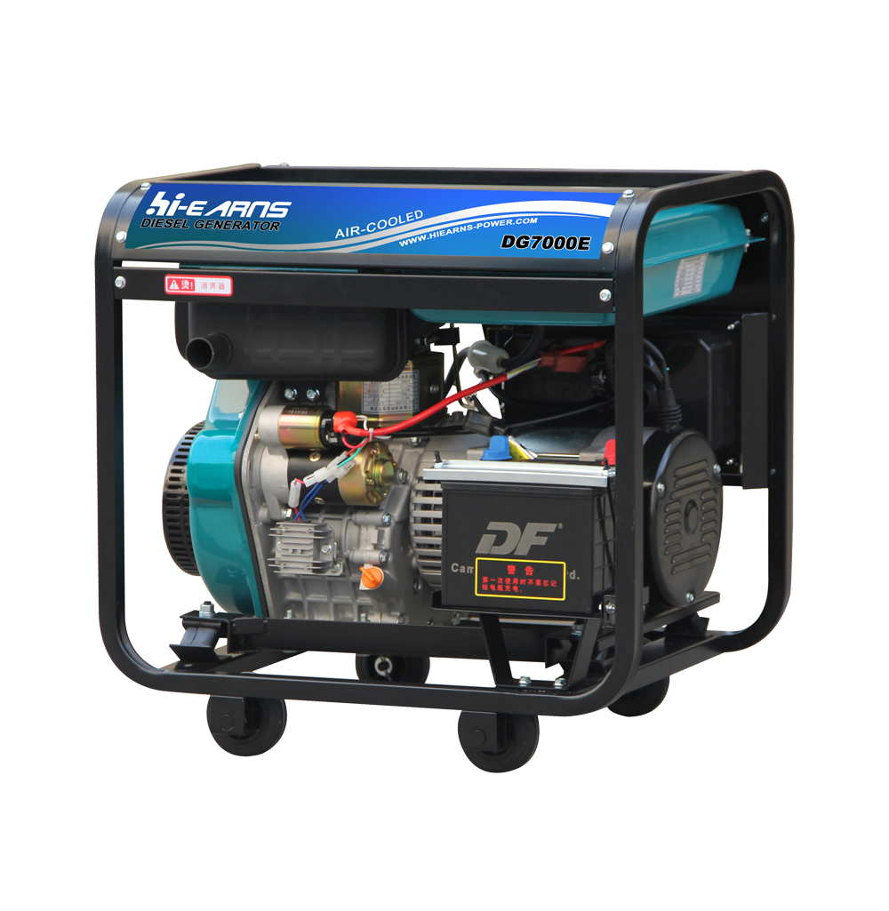 7KVA wheel power generator diesel DG7000E