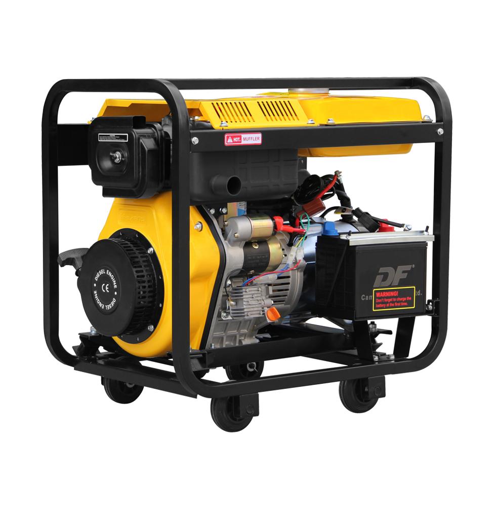 5KW portable diesel generator DG6000E 60hz 110/220 volt generator alternator