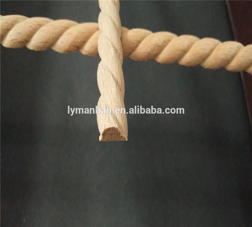 Rope half rounds moulding in beech