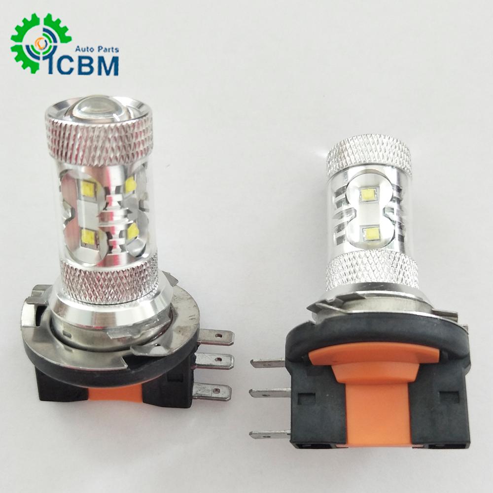 fast response high power  hot selling well  car auto parts   6000k led headlight bulb h15 10SMD  50W