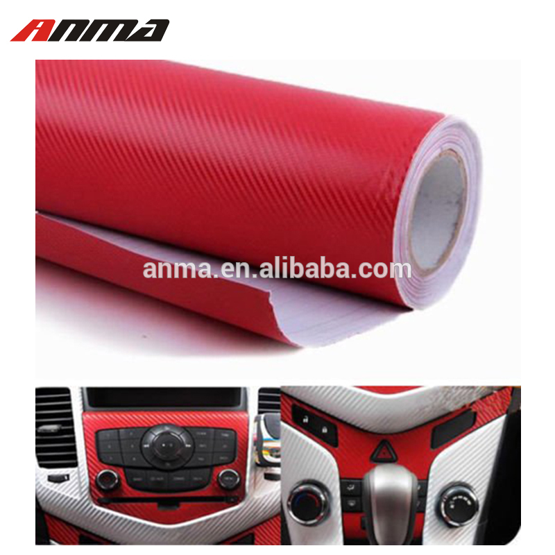 Carbon Fiber Vinyl Car DIY Wrap Roll color Changing Interior Protective Film Sticker