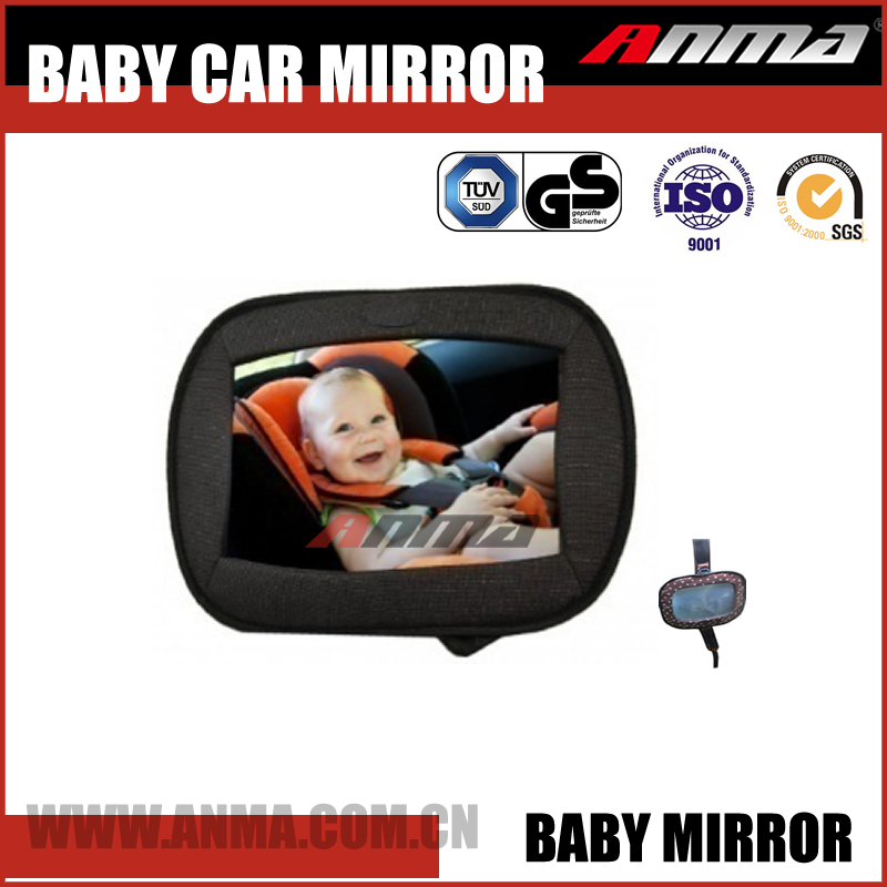 Safety acrylic convex baby car mirrors decorative back seat rearview baby mirrors for car