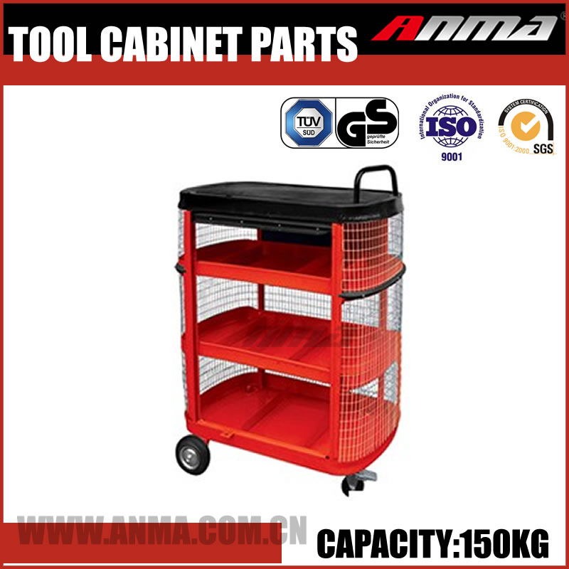 Custom red universal cheap workshop metal garage 150kg professional car Tool Cabinet AM121231008