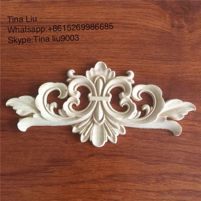 Hand Carved Wood carvings flower onlays and appliques