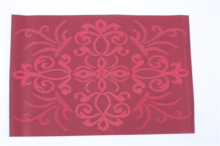 Tabletex hot sale jacquard gold pvc plastic table mat