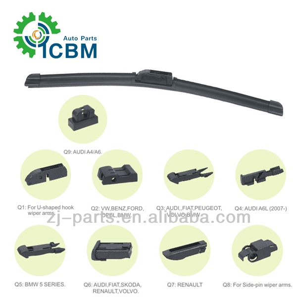 J U Hook OEM 16400mm Replacement Windshield Auto Wiper Blades