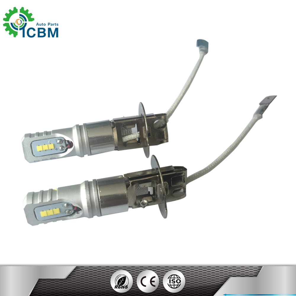 High quality manufacturer auto lamp led bulb H3 CSP 12v car led headlight h3